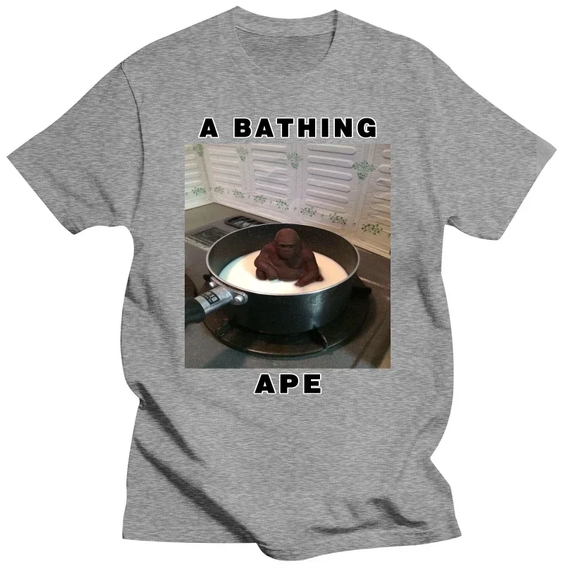 LE Ape Bathe Unisex T shirt milk ape milk ape sit graphic t shirts women clothing