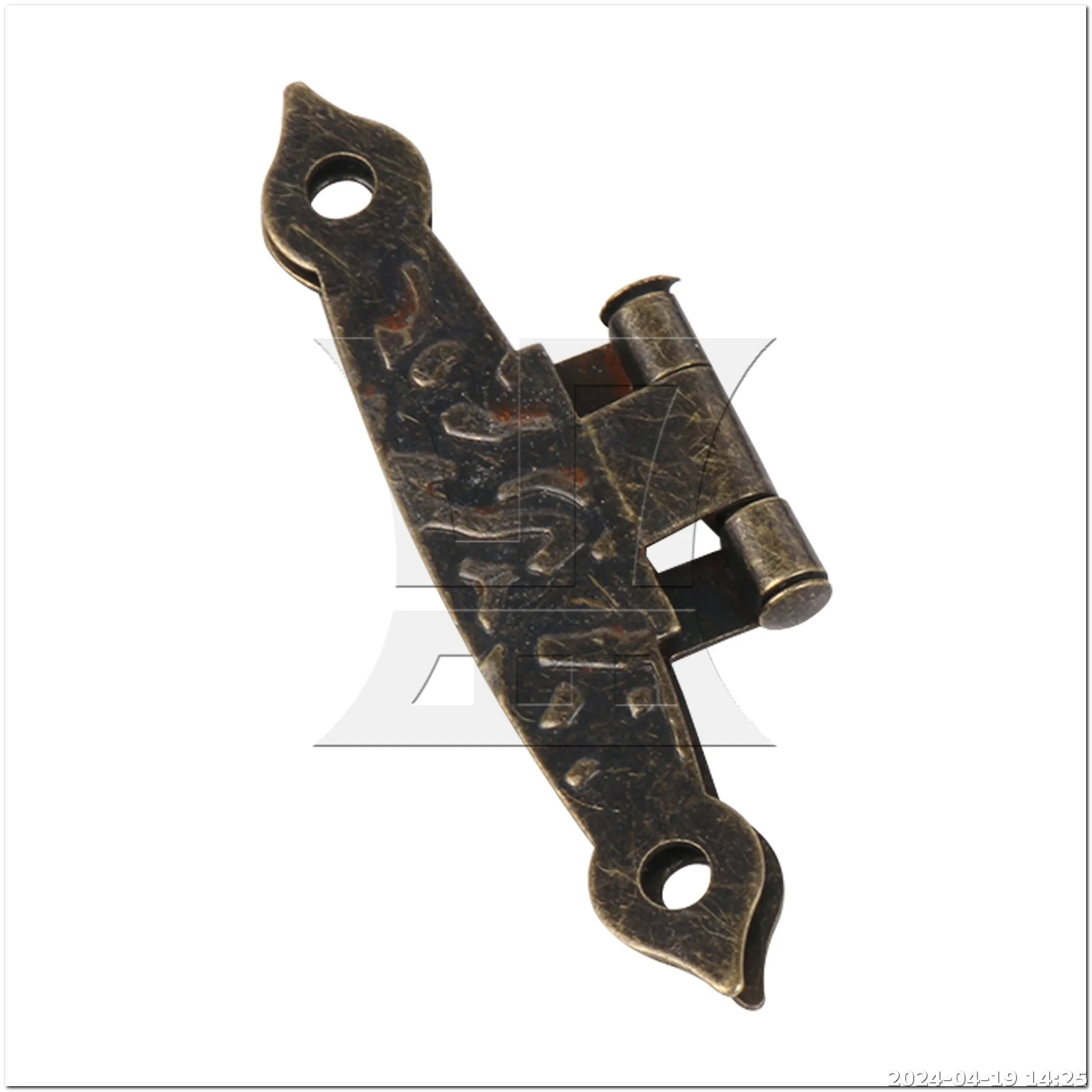 BQLZR 4 Pcs Vintage H-Shape Hinges with Screws for Furniture 2.56 x 1.38 Inch