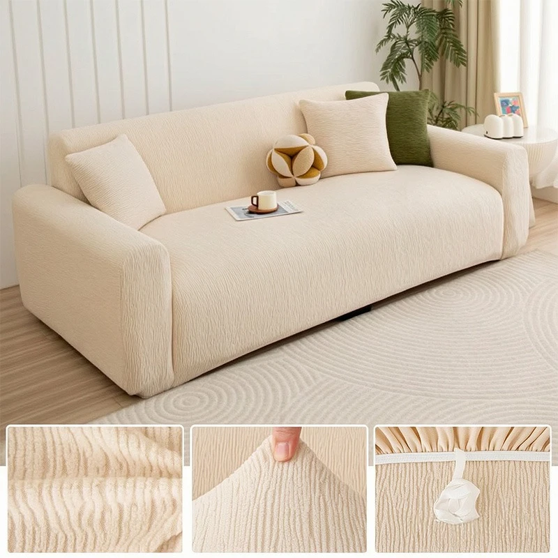 Thicken Jacquard Sofa Cover Stretch Couch Cover Pets Friendly Anti Slip Full Wrap Sofa Slipcover for Living Room Home Decoration