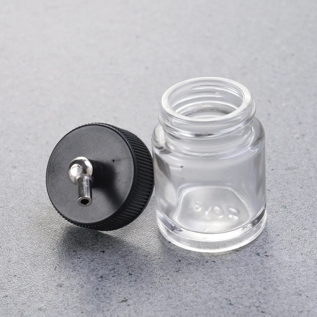 

Стеклянные бутылки для аэрографа 22Cc с адаптером-колпачком, совместимые с аэрографами с сифонной подачей 125, 128P, 182, 182A