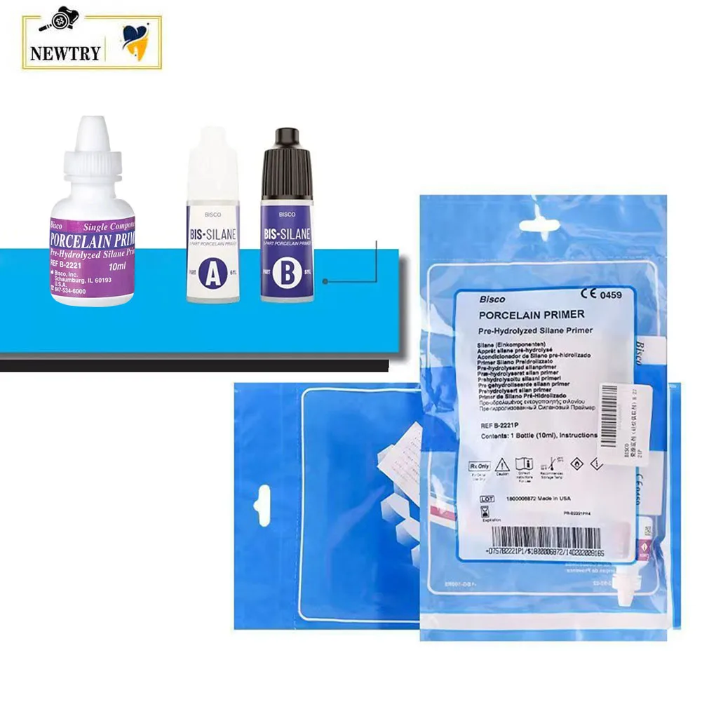 Original BISCO Porcelain Bonding Resin & Primer 3 Models BIS-SILANE Silane Primer Dental Restoration Ceramic Veneer Adhesive