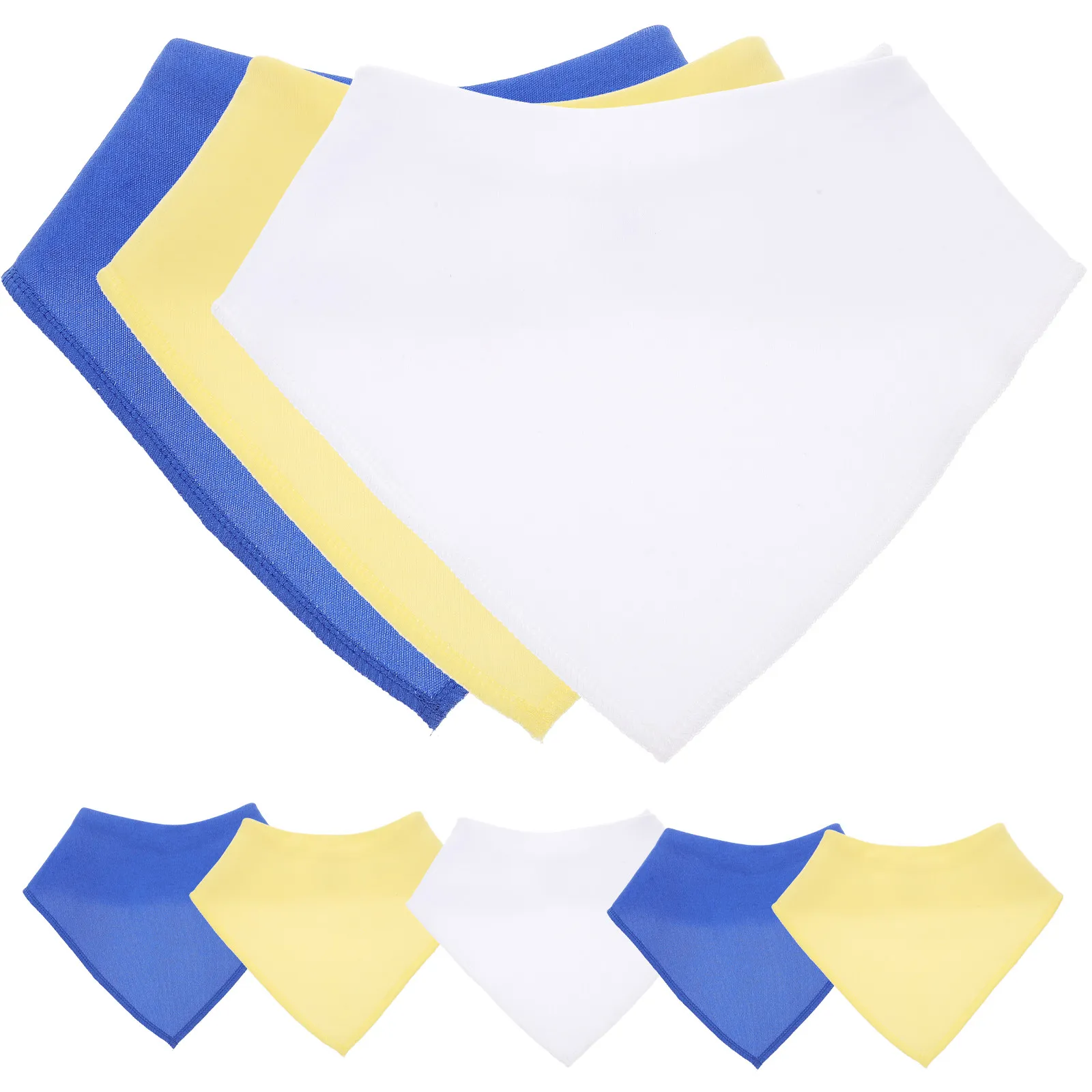 

8Pcs Baby Bib Infant Saliva Towel Triangle Scarf Feeding Drooling Cloth Lightweight Washable Soft Baby Clothes Protector