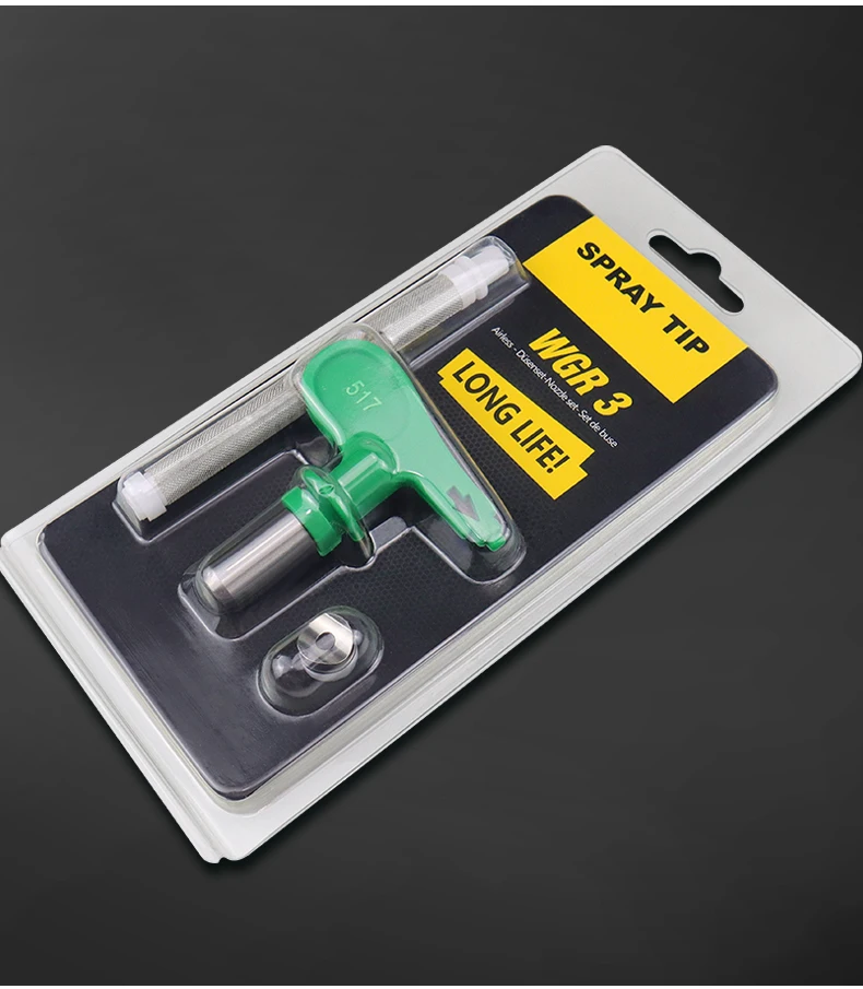 Airless-Sprühdüse 215 321 423 517 mit Spritzpistolenfilterdüse, Sprühkopf, Airbrush-Spitze für Titan Wagner Airless-Farbspritzpistole – Detail 6