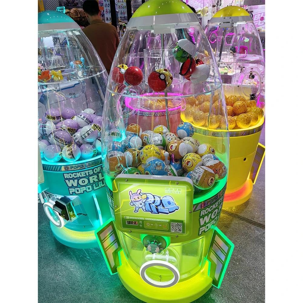 

Wholesale New Design Colorful Kids Ball Capsules Vending Machine Tansparents Egg Twisting Machine Gachapon Machine