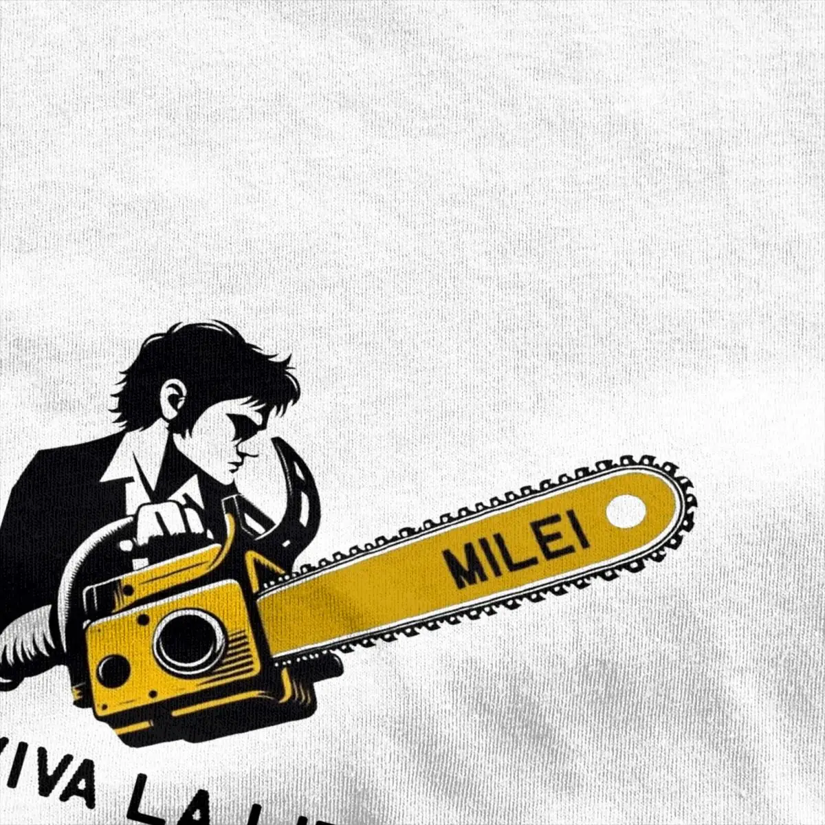 Javier Milei Chainsaw T Shirt Viva la Libertad Fashion T Shirts Short-Sleeved Y2K Fun Tops Summer Cotton O Neck 4XL 5XL Top Tees