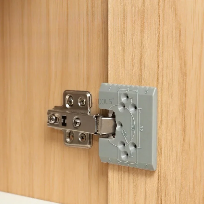 Magnetic Hinge Fixed Plate Quick Cabinet Door Installation and Positioning Fixing Plate Woodworking Hinge Installation Aid Tool
