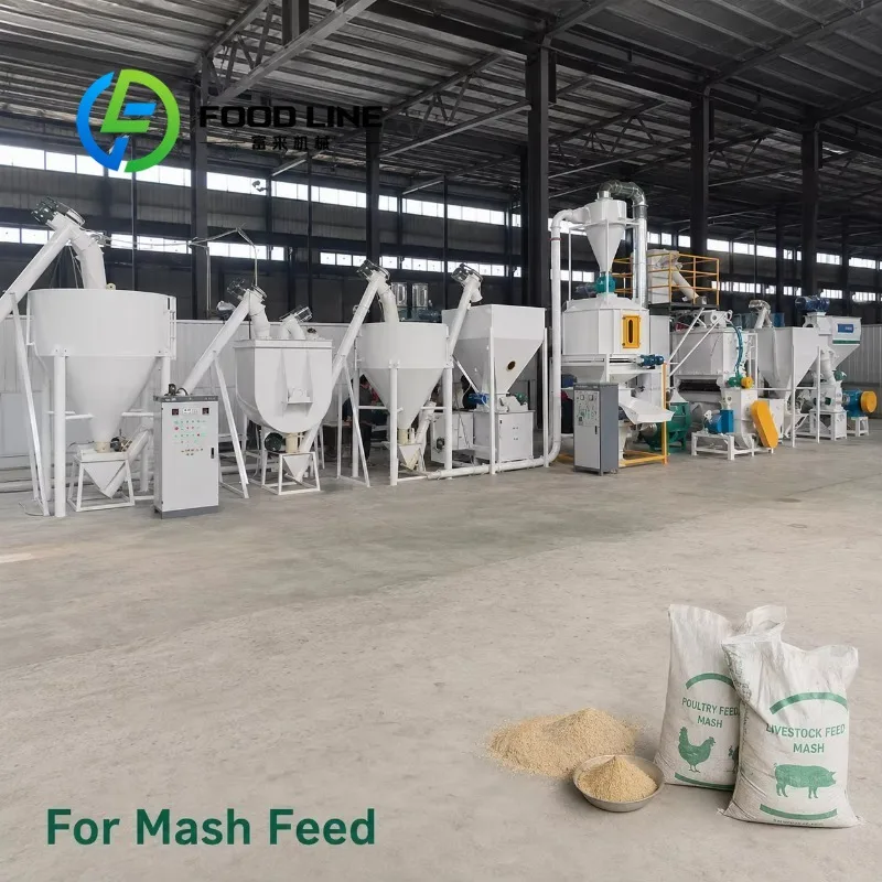Animal Powder Feed Processing Line Proof Optional Feed Production For Factory Processing Dry Grain Into Animal Feed Powder
