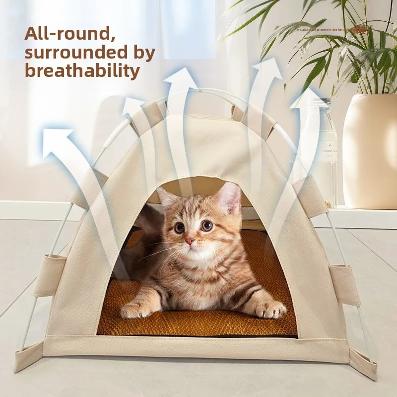 

Pet Tent, Closed Heat Dissipation, Cool Dog Bed, Universal, Dirt-resistant, Easy To Disassemble and Wash Cat Products