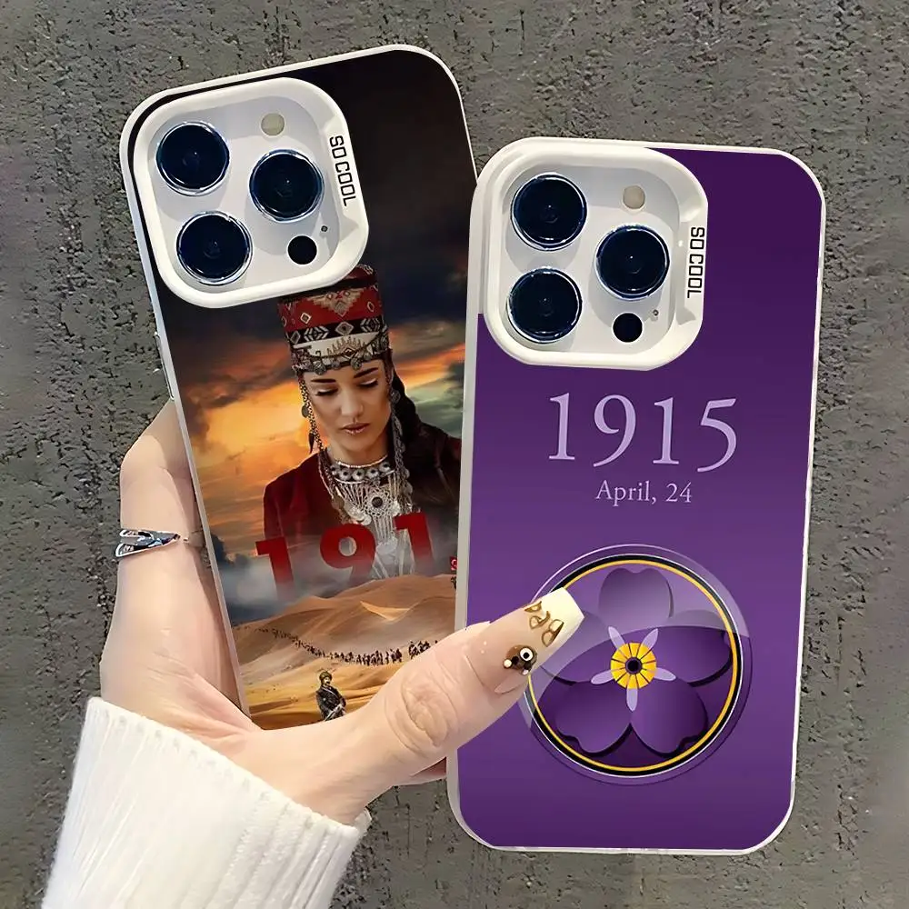 

Armenian genocide 1915 Phone Case For iPhone 17,16,15,14,13,12,11,Pro,XS,Max,Plus,Mini,SE White Candy Matte Shockproof Cover