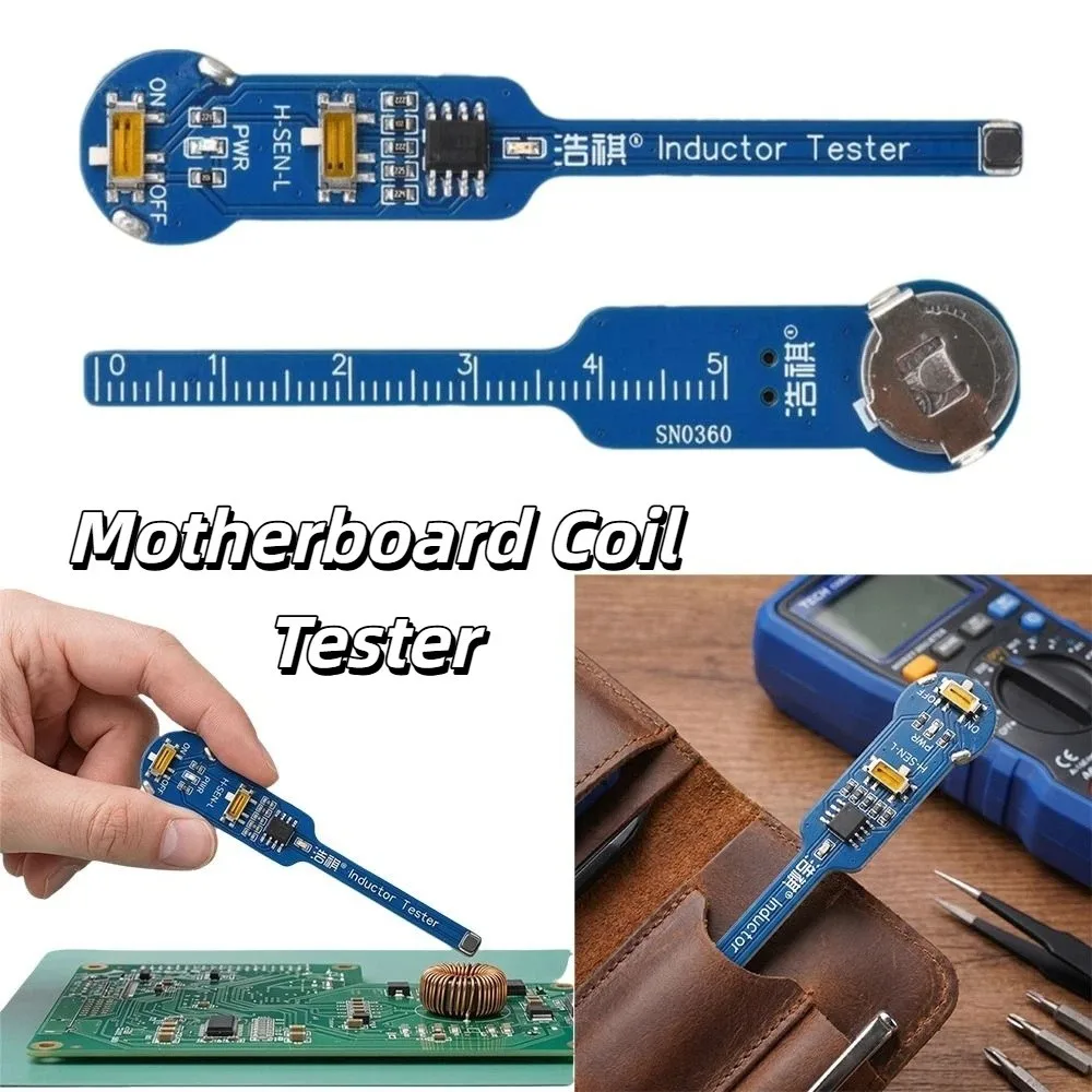 

High Accuracy Motherboard Coil Tester Strong Stability Quick Investigation Inductor Detector Tool Portable Type-C