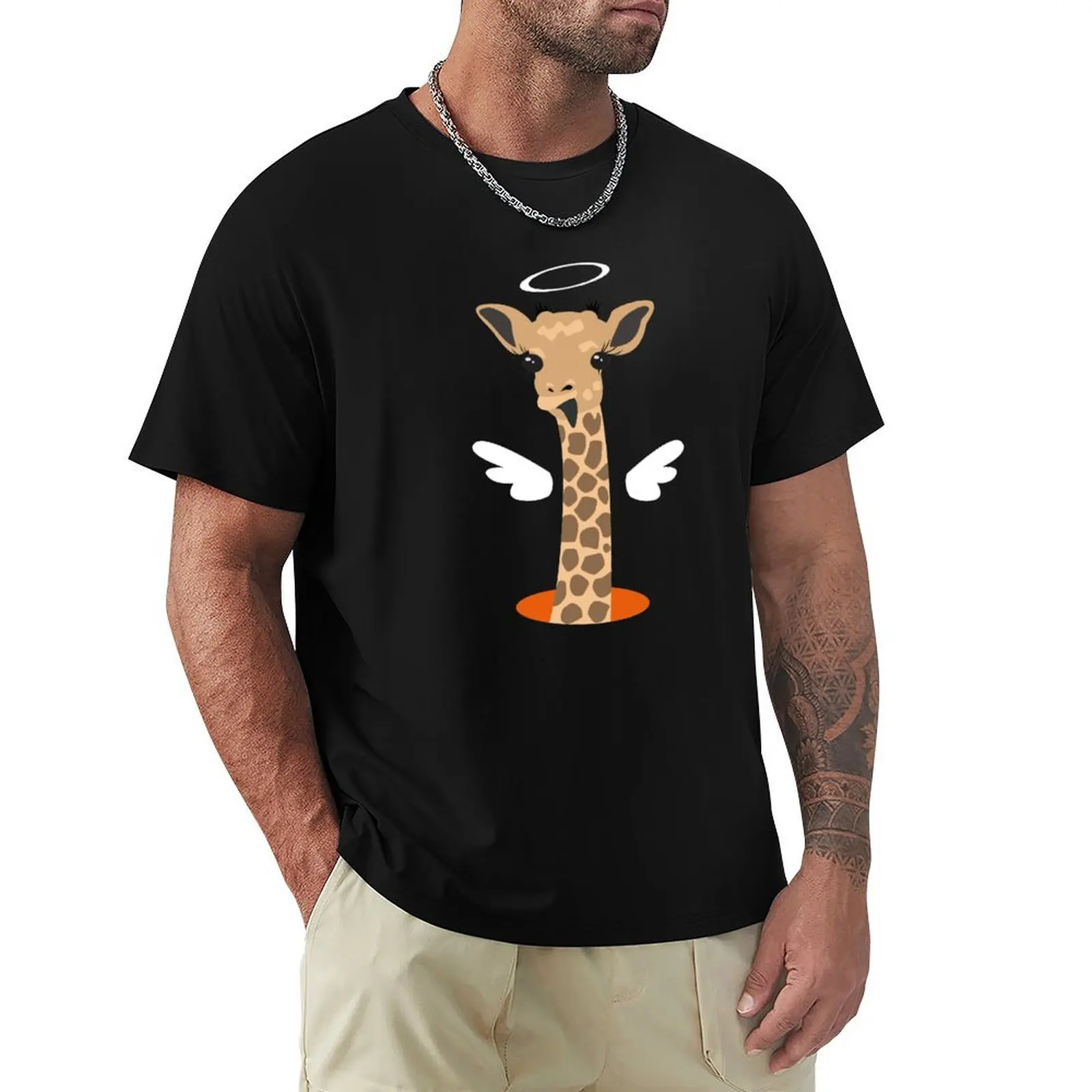Giraffe Portal T-Shirt Holiday Simple Tee Shirt