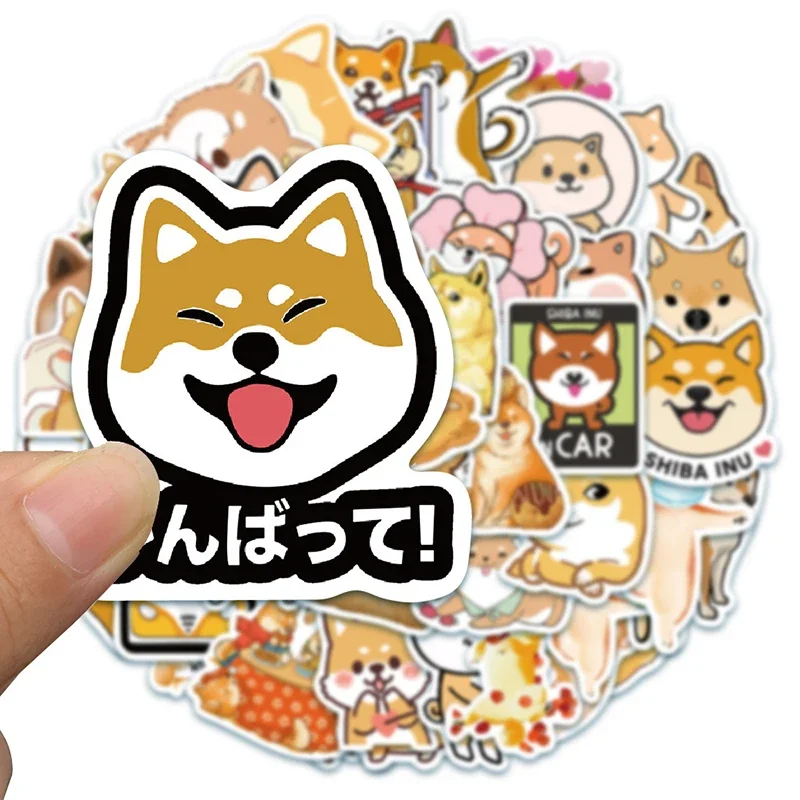 10/30/50PCS Kawaii Anime Sticker Dog Aesthetic PVC Stationery Children\'s Sketchbook Diary Decoration Scrapbook Supplies for Kids