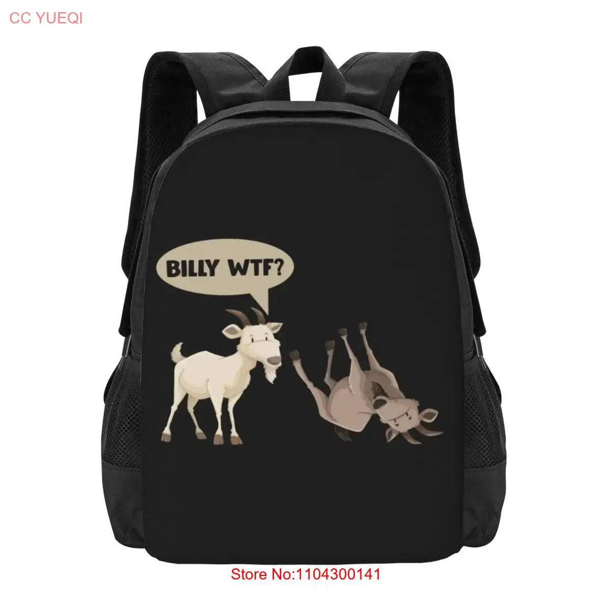 Funny Fainting Goat Hilarious Mountain Animal  Collaboration Backpack Large Capacity Cute Foldable  Clothes Backpacks