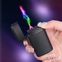 Mini Windproof Double Arc Pulse USB Lighter Silent Button Ignition Outdoor Waterproof Portable Electric Lighters Smoking Gadgets