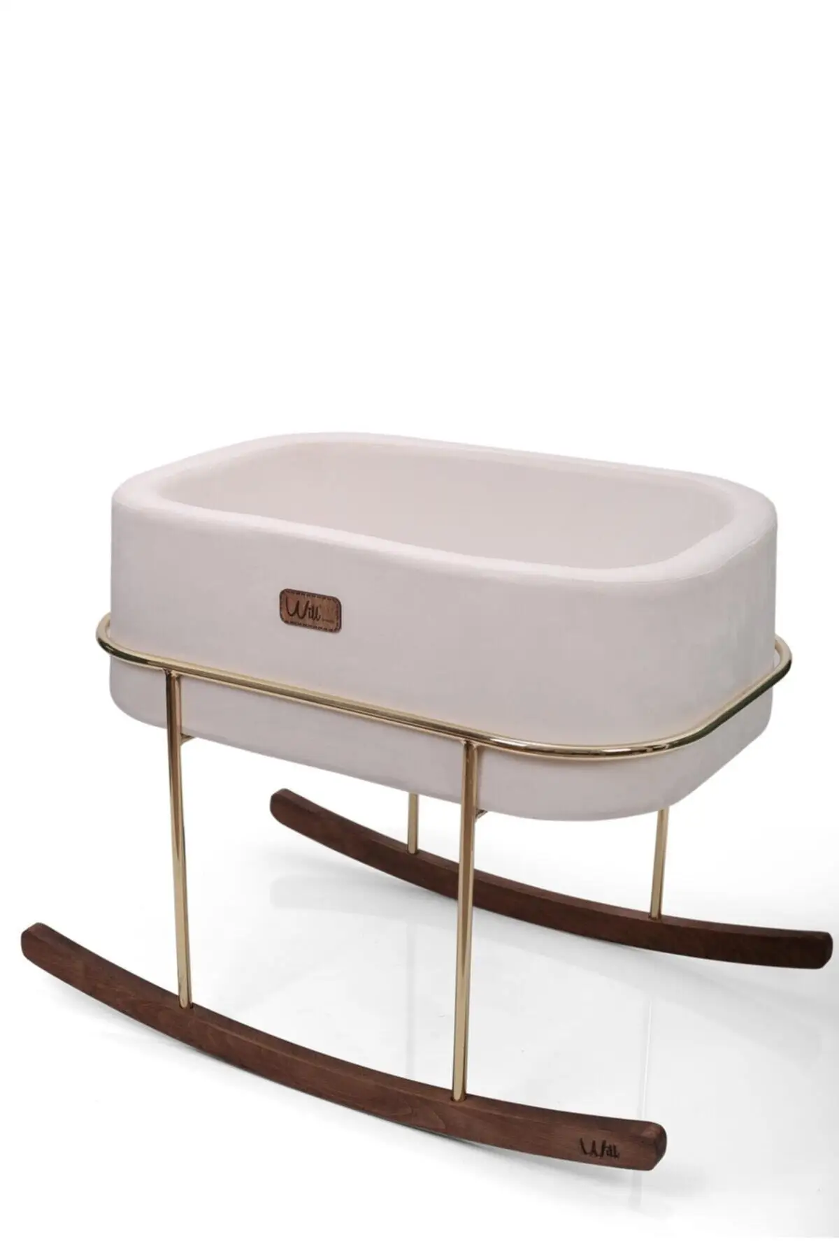 Wieg Moeder Side Crib Crème Goud