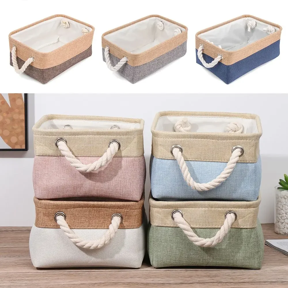 Home Supplies Sundries Sorting Basket Folding Linen Organizer Box Underwear Socks Baby Toys Storage Basket