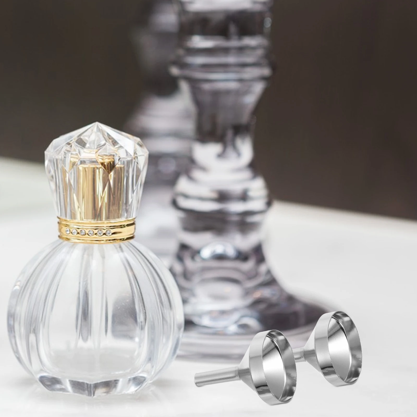 

Metal Funnel Set Filling Mini Funnels The Circle Perfume Little for Small Bottles Transfer
