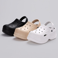 Chunky Platform Clogs Sandals for Women 2024 Summer Non-Slip Beach Slippers Woman Thick Bottom Eva Wedges Sandles Garden Shoes