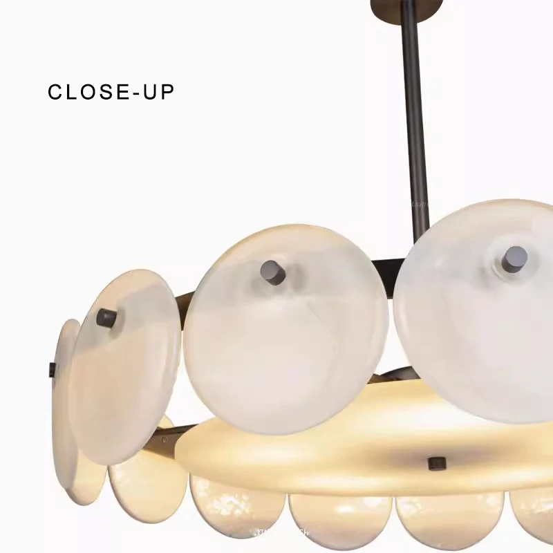 Upgrade Your Room with This French Luxury Round Glass Pendant Lights Round Vintage White Glass Pendant Lamp Suspension Lampen