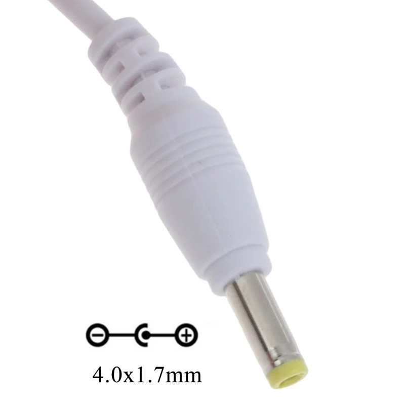 1 Pack USB to DC Power Cable USB 2.0 A Type Male to 4.0 x 1.7mm Male DC 5V Power Plug Barrel Connector Charge Cable