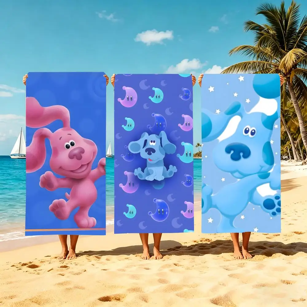 Cartoon Blue's Clues & You! Serviette de plage en microfibre, séchage rapide, absorbante, douce, pour la natation, le yoga, les voyages, le camping