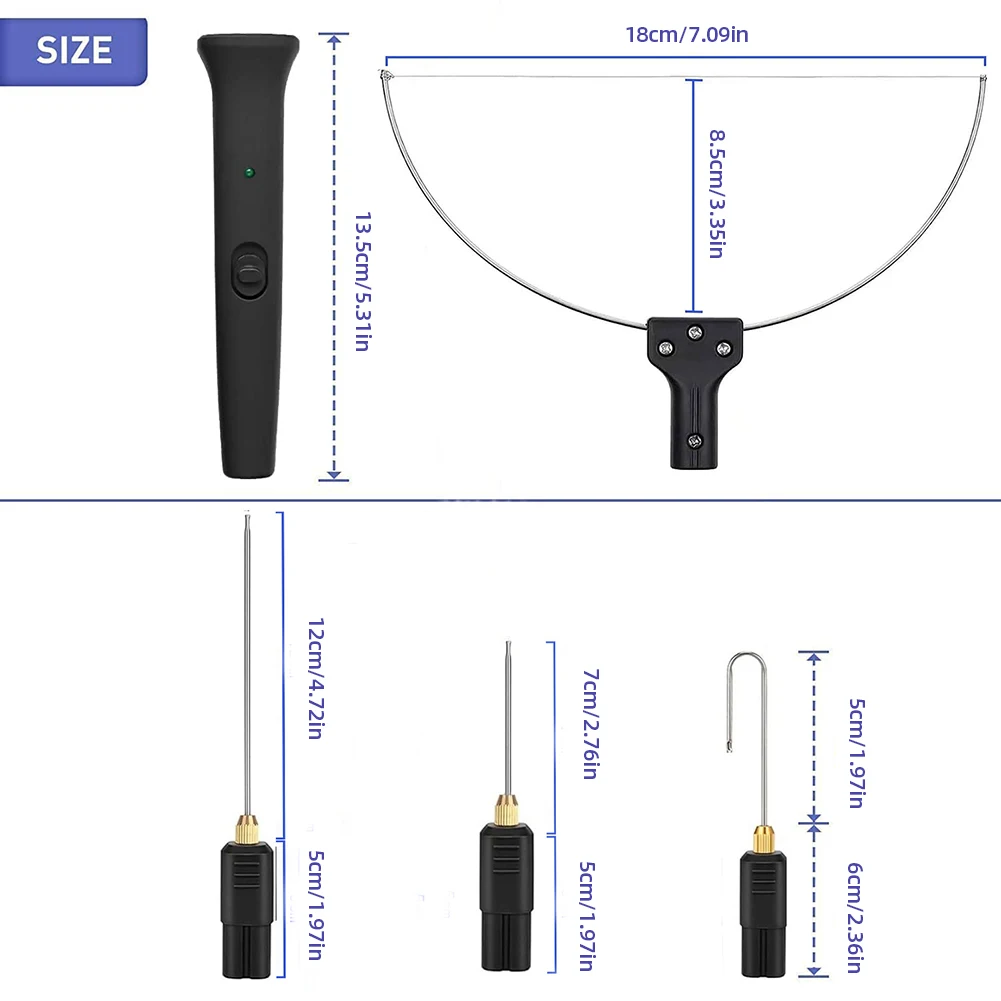 

10pcs Foam Cutting Pen 100-300℃ Adjustable Electric Heated Foam Carving Knife Set 0-27W Styrofoam Cutting Tool for Foam Carving
