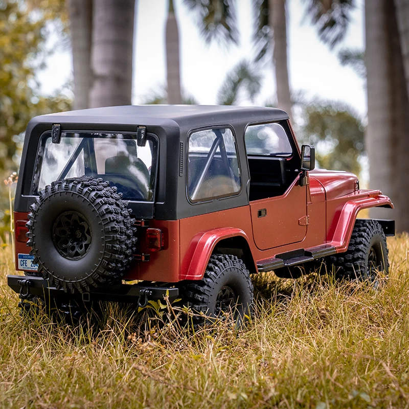 New FMS 1/10 Mashigan RC Car Rock Crawler RS Red 4WD Climbing Scale Retro Vehicle Adult Kids Christmas New Year Gift Adventurer