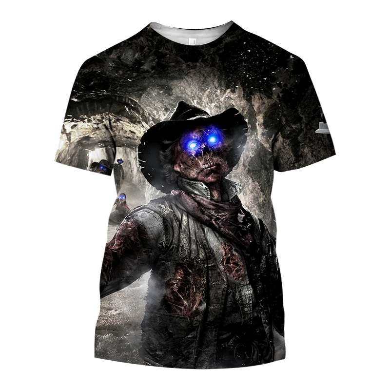 Call Of Duty FPS Shooting Game T Shirt For Men Fashion Casual Crew Neck Retro Short Sleeve Summer Hip Hop Harajuku Oversized Tee image 3