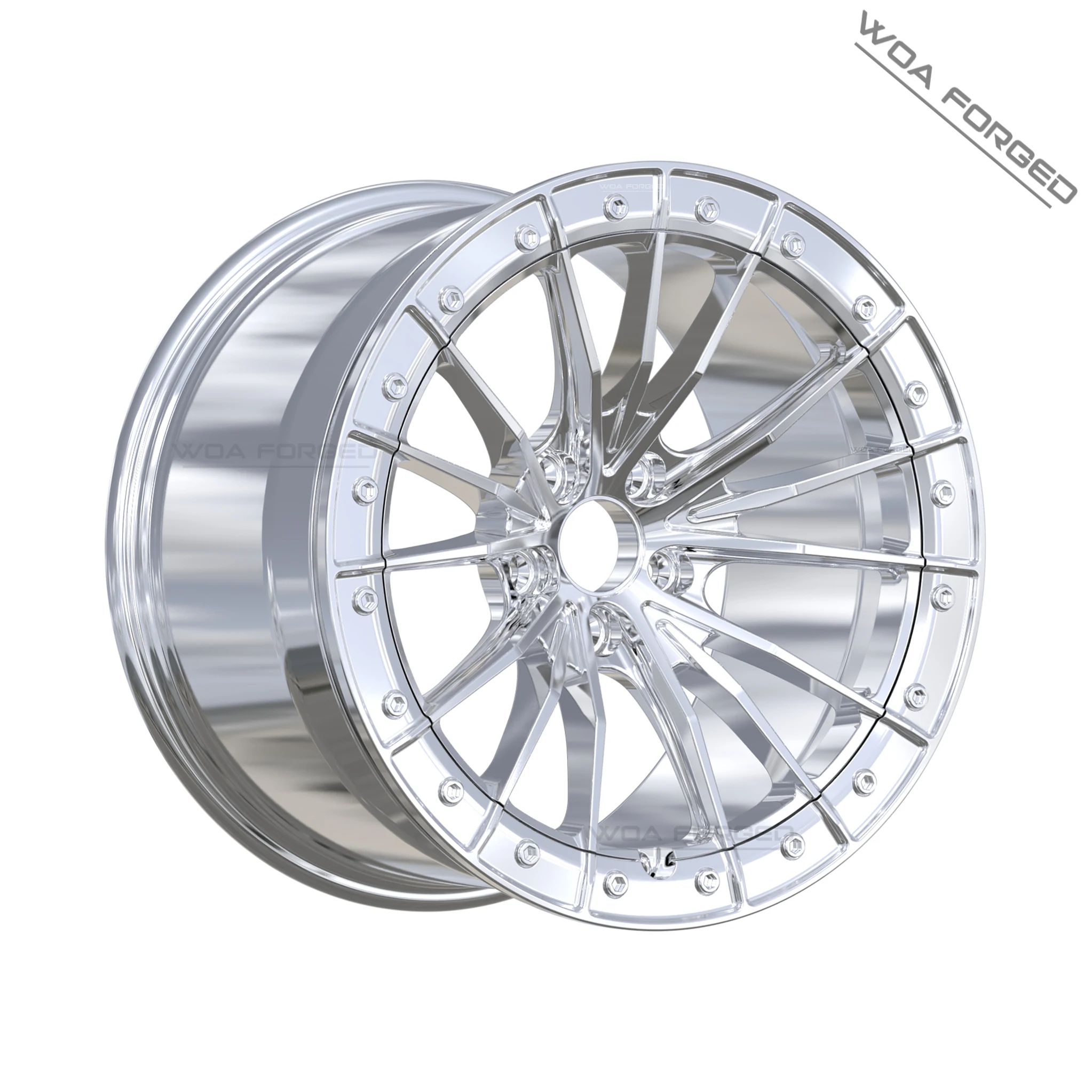 BeadLock عجلة مزورة T6061 5*120 5*114.3 5*112 كروم 17 18 19 20 بوصة لسيارات BMW E92 G80 G87 M2 M3 M4 M5 أودي حافة سباق السيارات