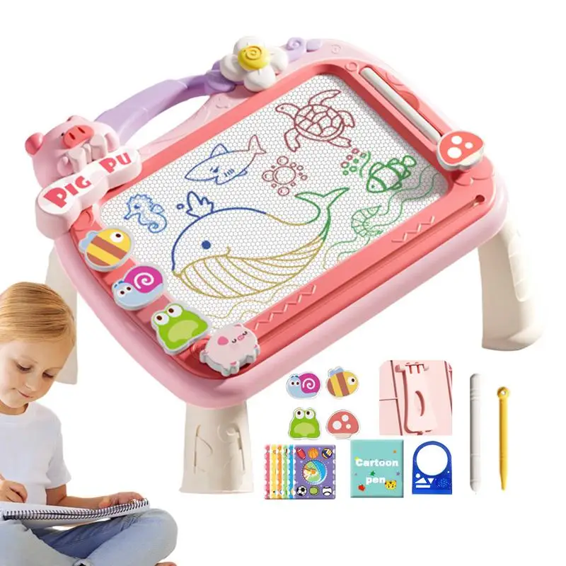 

Magnetic Writing Board For Kids Cartoon Doodle Drawing Board Sketch Pad With 2 Pens Multifunctional Educational Early Learning