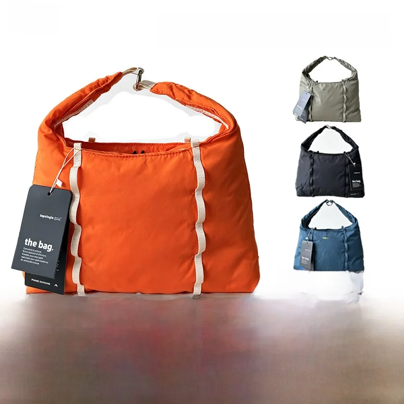 Outdoor Commuter Cloud Shape Hobo Bag Large Capacity Unisex Single Shoulder Crossbody Tote Bag Nylon Material Pure Color