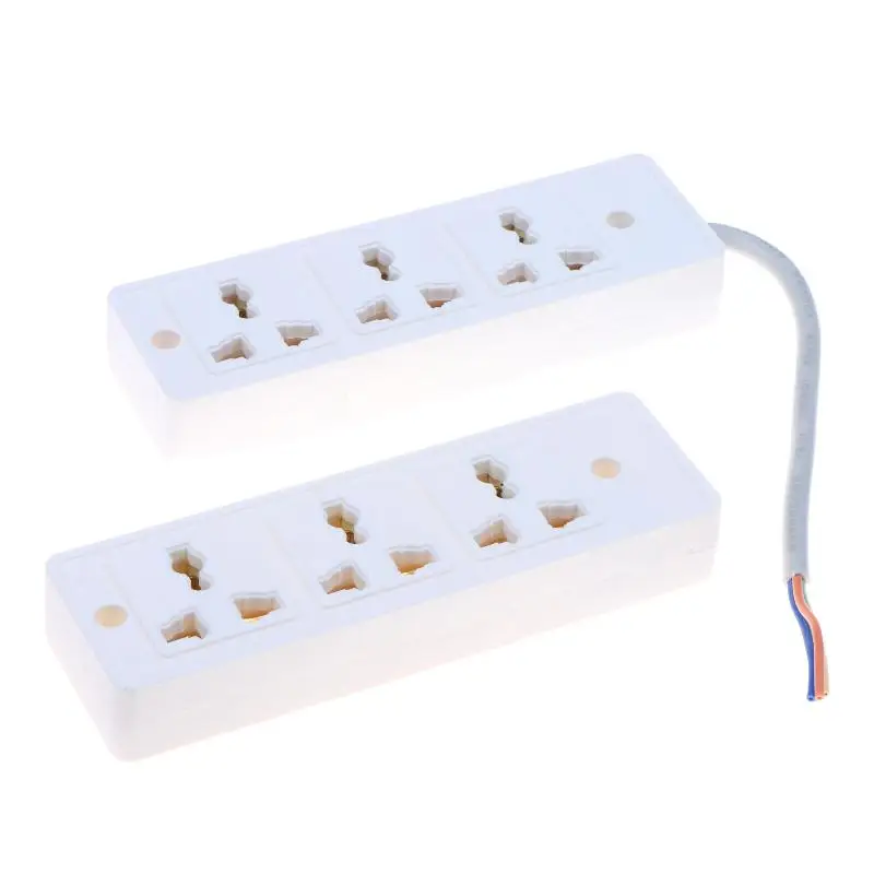 Multi Outlet Strip Solid Copper Bar 3 Outlets Universal Socket Bare Wire Terminal No Plug Industrial Power Socket