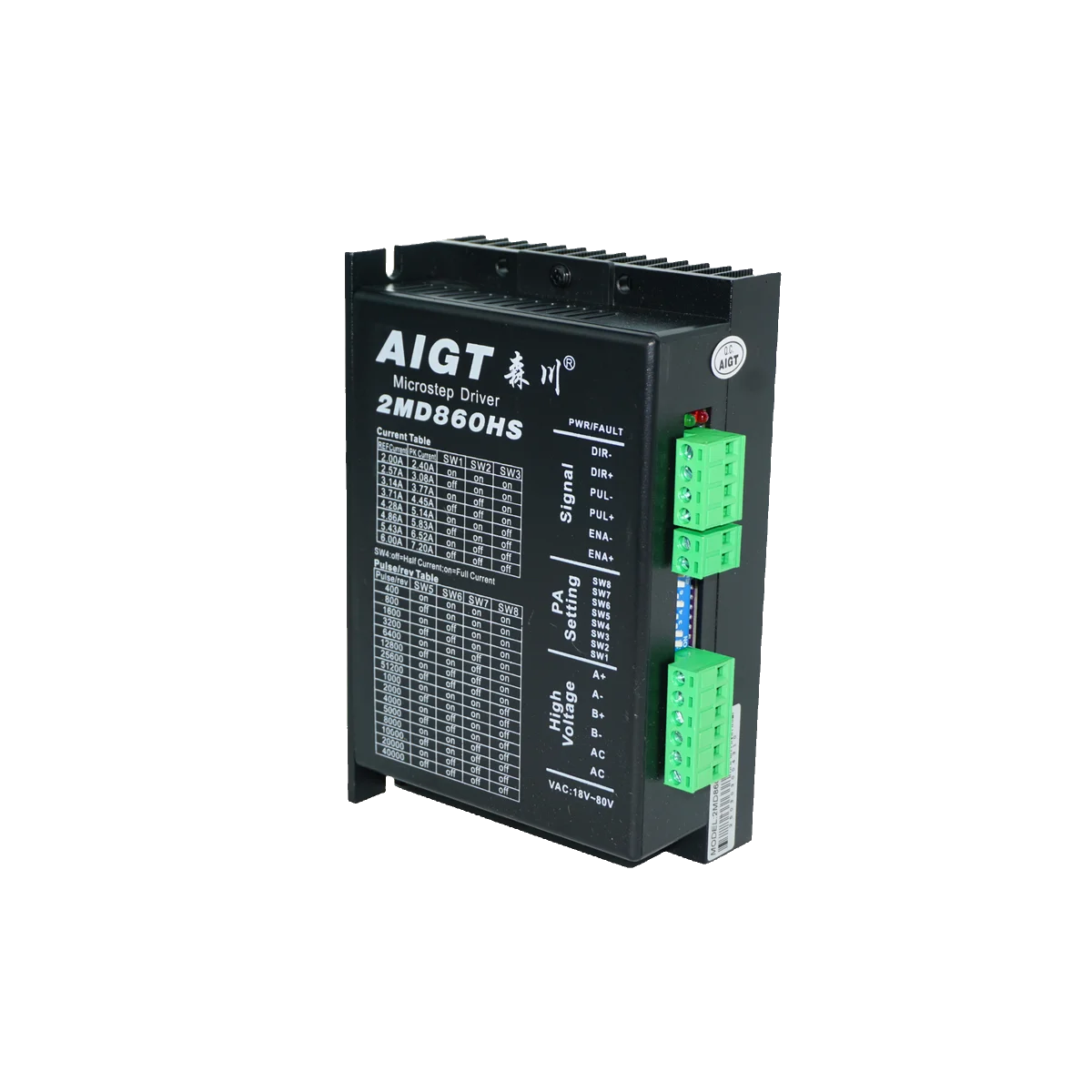 2md860hs/dm542 سائق Senchuan لمحرك متدرج 57/86 ثنائي الطور وسائق #5