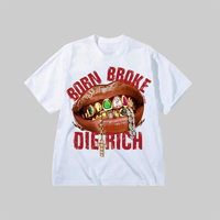 Hustle & Achieve_ Born Broke Die Rich Printed T-shirt Summer Luxury Brand Cotton Men's and Women's T-shirt Short Sleeve