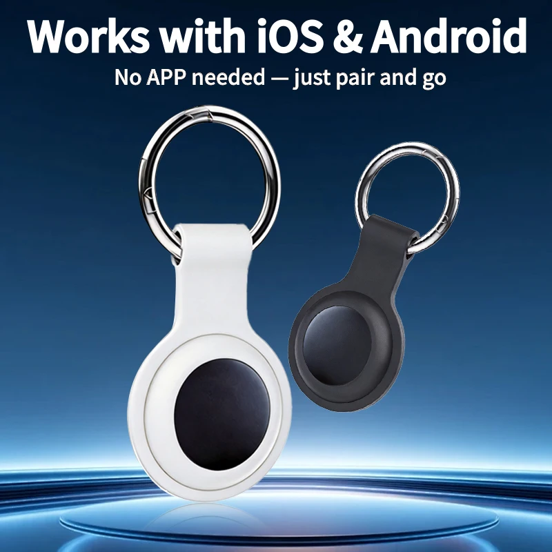 Smart Bluetooth Anti-Loss Tag IOS Find My Android Find Hub Dual-System Support Replaceable CR0232 Battery Key Finder Tracker