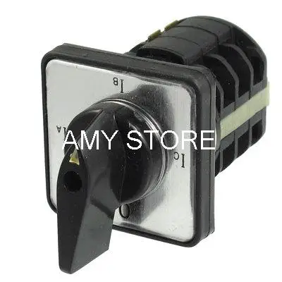 AC 220V-660V 20A IC-0-IA-IB 12 Screw Terminals Rotary Changeover Switch