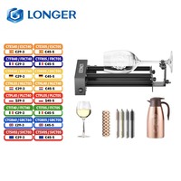 LONGER Rotary Roller Upgrade Kits for Laser Engraver 360° Rotation, Adjustable 6-300mm Diameters for RAY5 5W 10W 20W Laser B1 Se