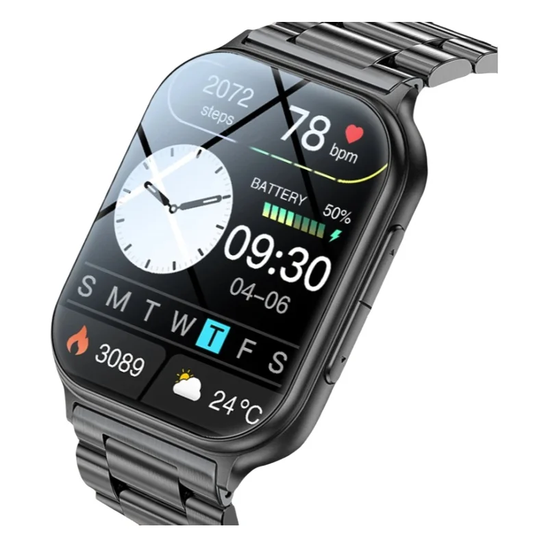 1.83" Smart Watch Sleep Heart Rate Monitor BT Call Messages Notifications Sports Fitness Tracker Watch for Women Men Android iOS