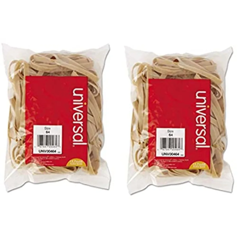 

VERSAL Office Produ Rubber Bands Size 64 3-1/2 x 1/4 80 Bands 1/4 Pack