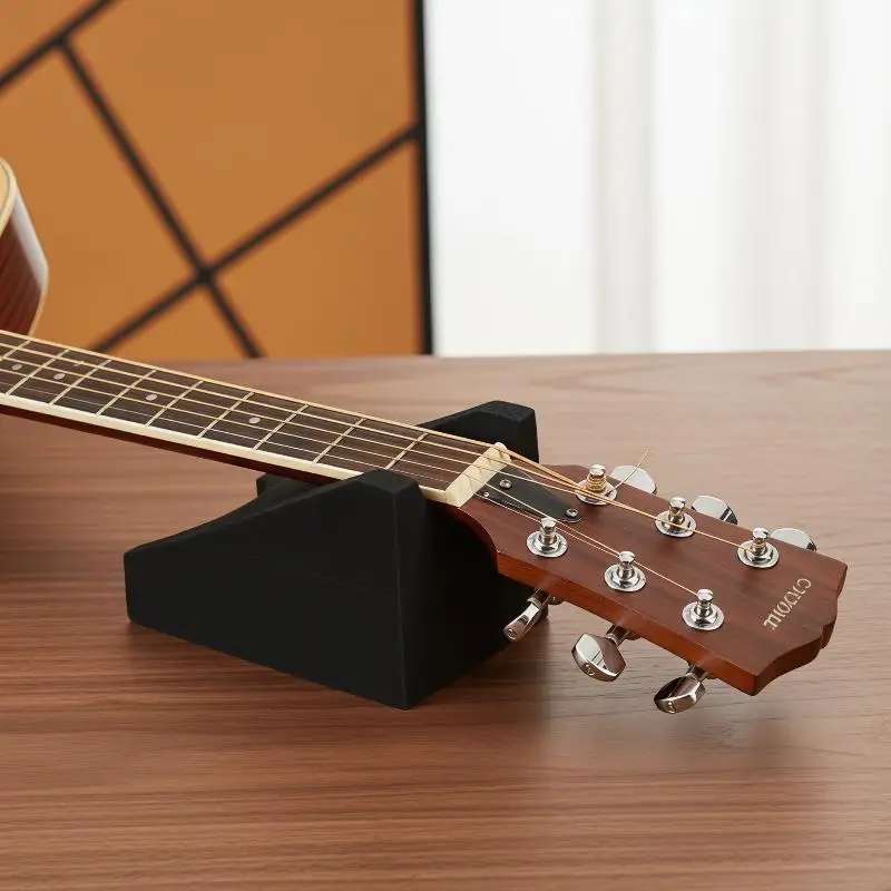 Guitar Neck Support Rest Pillow with 2 Levels Height Electric Acoustic String Instrument Non Slip Holder for Repair Maintenance