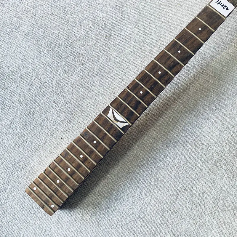 HN282 Custom Order Unfinished Floyd Rose Electric Guitar Neck Maple+Rosewood 24 Frets Reversed Headstock for DIY