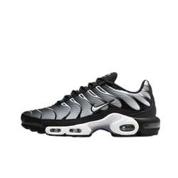 Zapatillas Nike originales Air Max Plus Low informales para correr para hombre, cómodas zapatillas antideslizantes con absorción de impacto, color negro