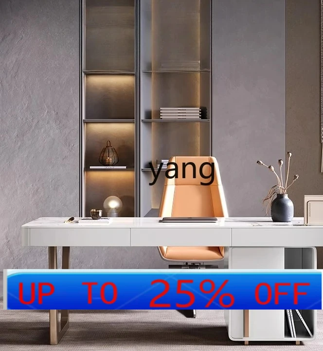 

LMM modern simple high-end light luxury desk home study writing desk living room study table