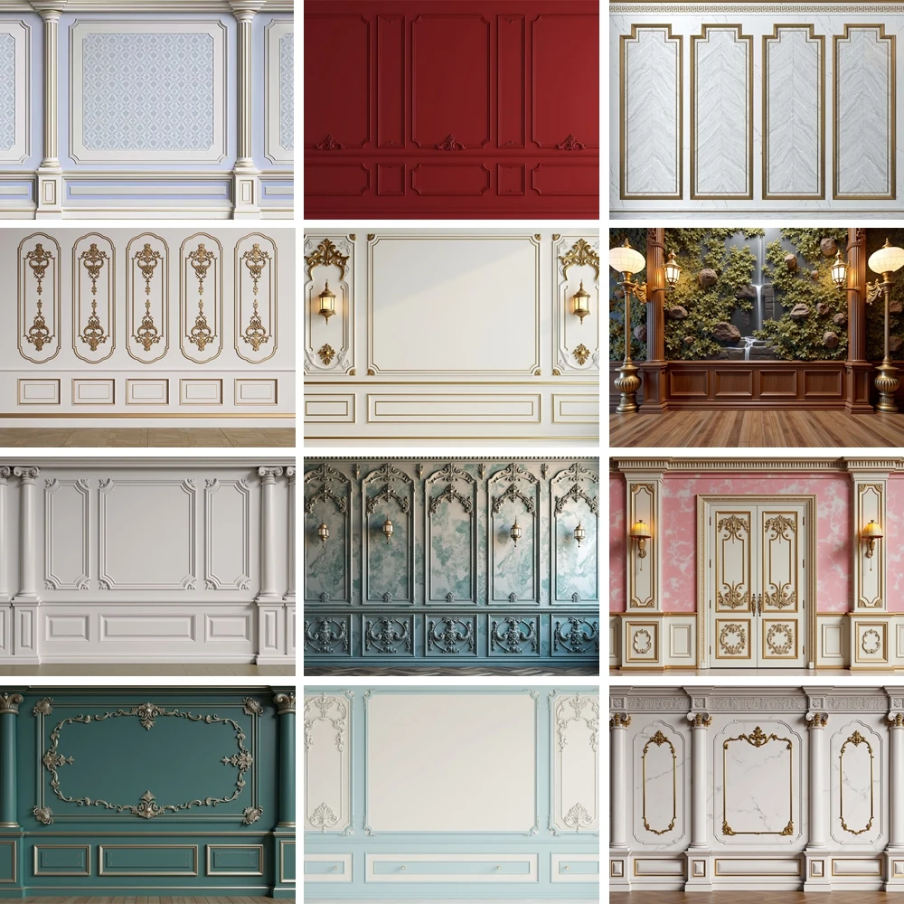 MOON.QG ريترو الدمشقي جدار خلفية الإطار الحديثة القلعة الخلفيات الأوروبية للتصوير الفوتوغرافي اطلاق النار الدعائم عيد ميلاد الوليد