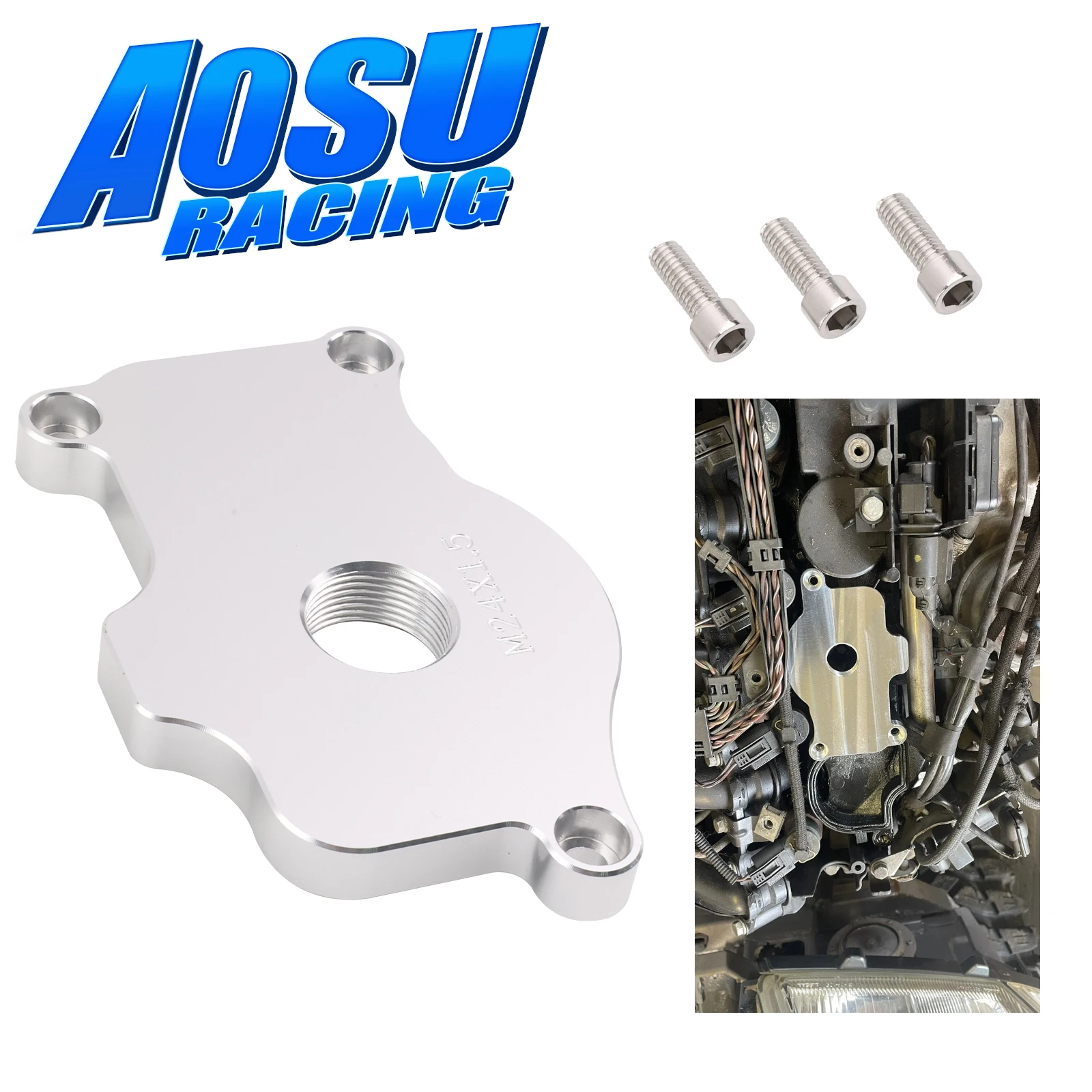 For BMW M57 M47 Diesel Engine Breather Plate Upgrade Billet Aluminium Replace Factory Plastic