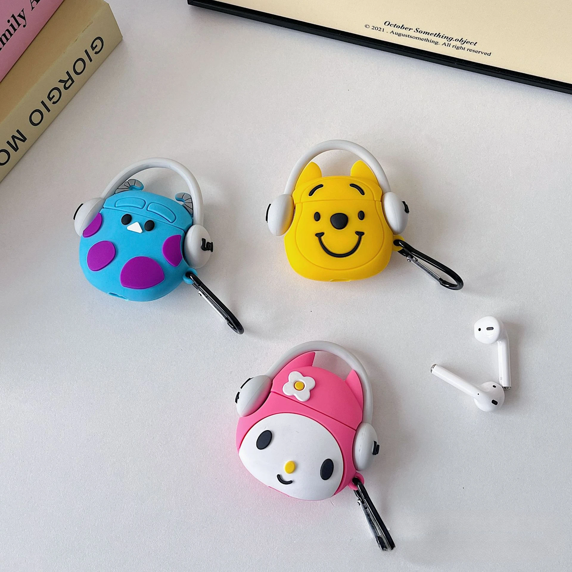 3D Music Cartoon Air Pods Case For Apple AirPods Pro 2 Earphone Case For AirPods 1 2 3 Pro2 Silicone Wireless Headphones Cover