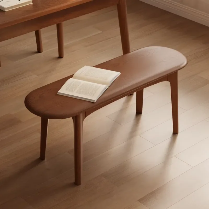 Modern Bench Bedside Stool Dining Chair with Hanger No Assembly Required for Bedroom Home Decor Model CY052