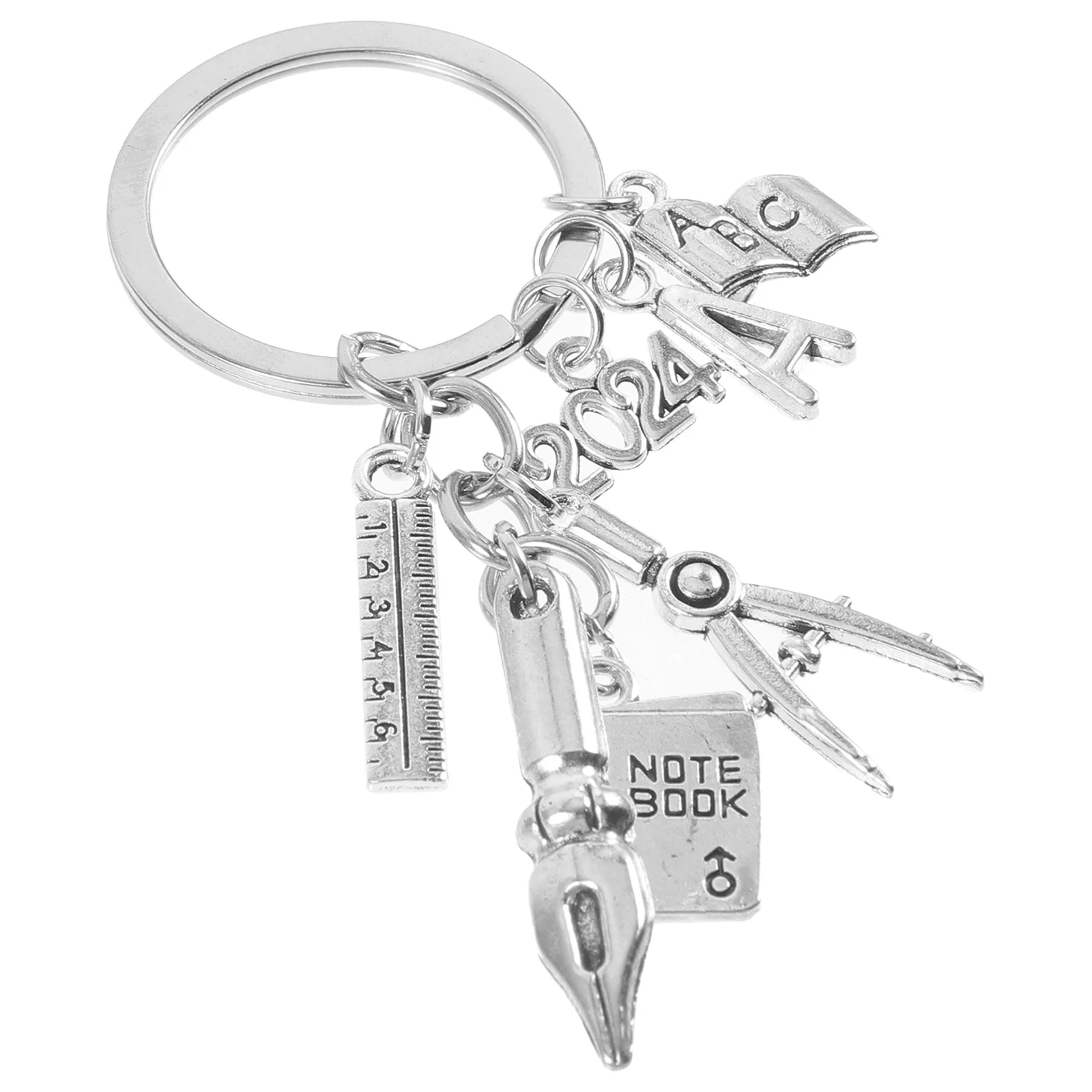 سبائك الزنك التخرج المفاتيح قلادة حديدية تصميم فريد من نوعه المعلم هدية على ظهره حلقة حفلة لصالح مفتاح سلسلة السائبة هدية مفتاح حامل