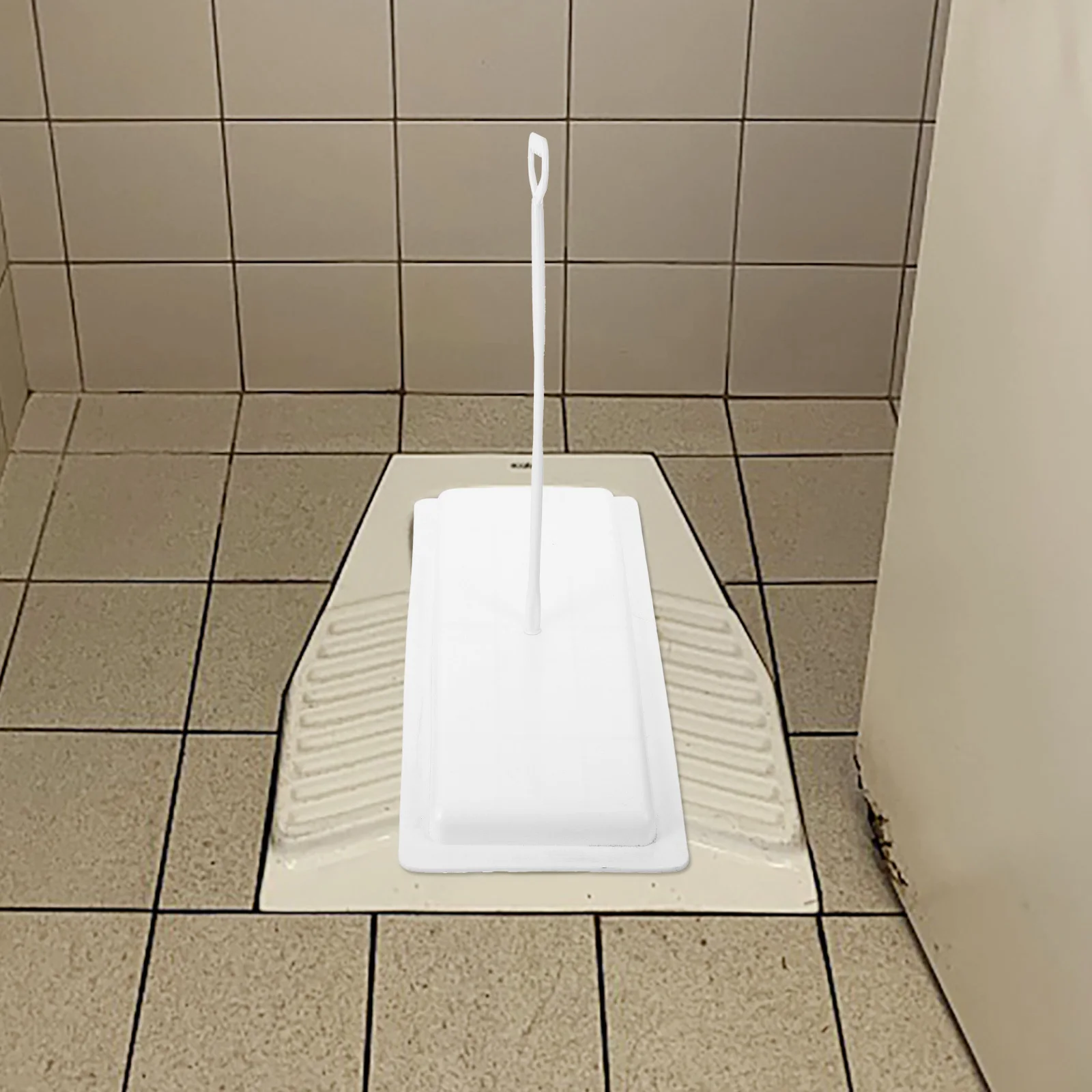 

Sturdy Squat Toilet Cover Lid Plastic Deodorizing Pan Seat for Bathroom Resistant to Breakage Easy to Install Ergonomic Handle