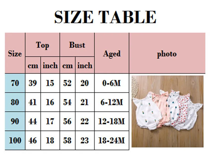 New Baby Girl Flying Sleeve Jumpsuit Cactus Print Romper Newborn Short Sleeve Summer Clothes